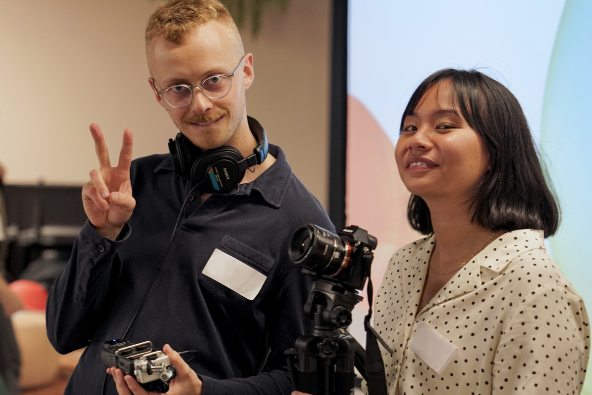 Photo of videographers